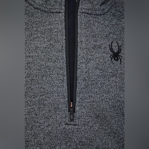 EUC Men’s SPYDER BOUNDLESS Gray/Black 1/2-ZIP MID WEIGHT CORE SWEATER Size XL - Picture 6 of 13